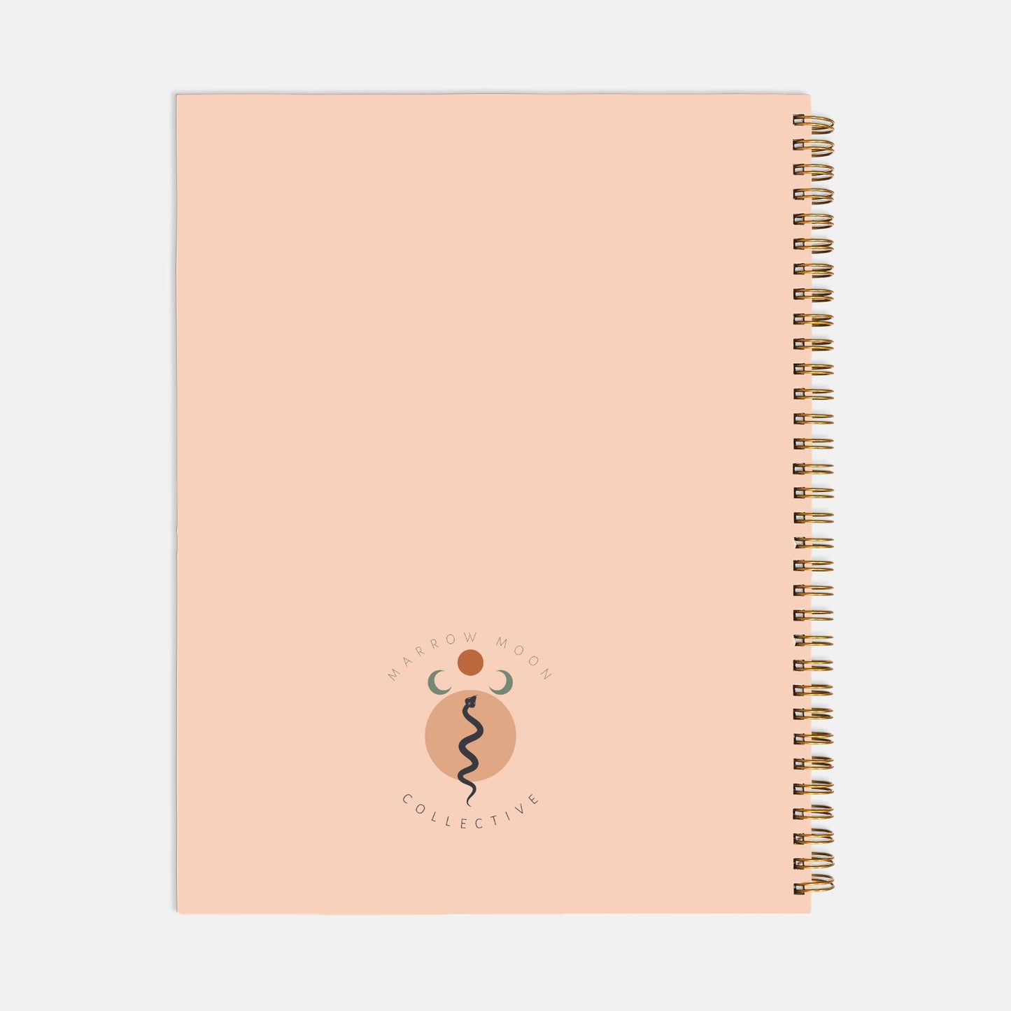 Desert Moon Large Undated Weekly Planner Minimalist Productivity Planner Journal Hardcover Spiral Planner 8.5 x 11