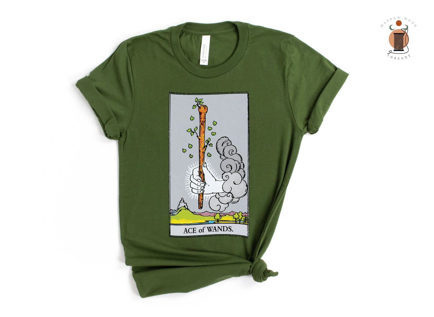 Ace of Wands Tarot Card Shirt Dark Academia Gift for Tarot Readers