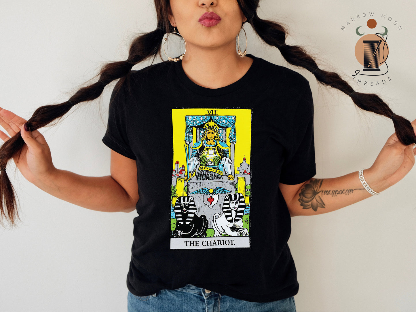 The Chariot Tarot Card Shirt Dark Academia Gift for Tarot Readers