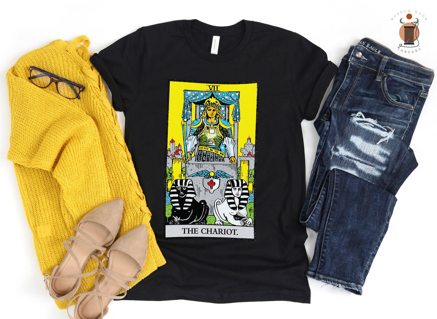 The Chariot Tarot Card Shirt Dark Academia Gift for Tarot Readers