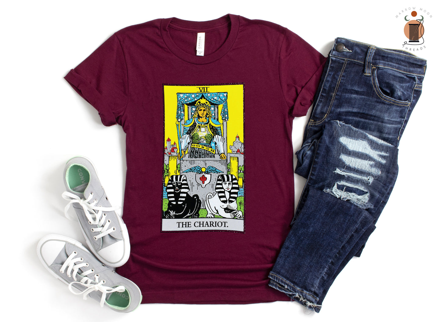 The Chariot Tarot Card Shirt Dark Academia Gift for Tarot Readers