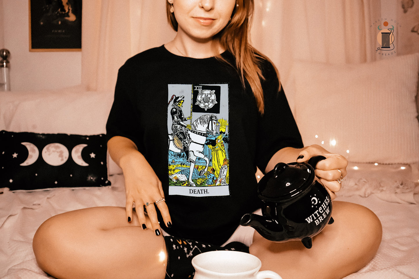 Death Tarot Card Shirt Dark Academia Gift for Tarot Readers