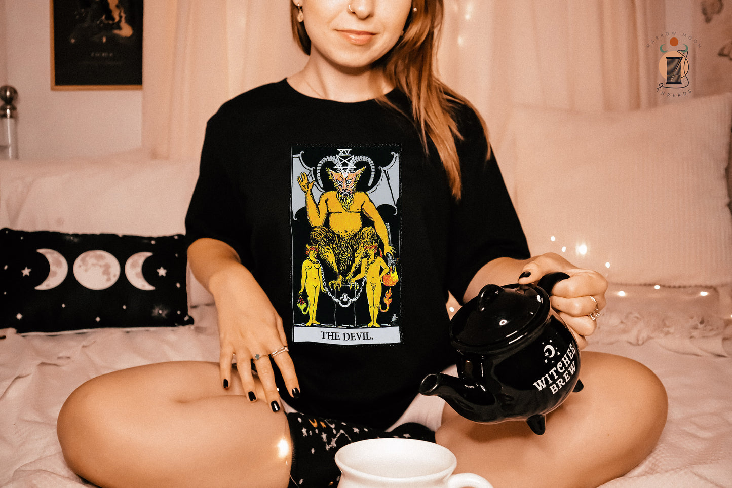 The Devil Tarot Card Shirt Dark Academia Gift for Tarot Readers