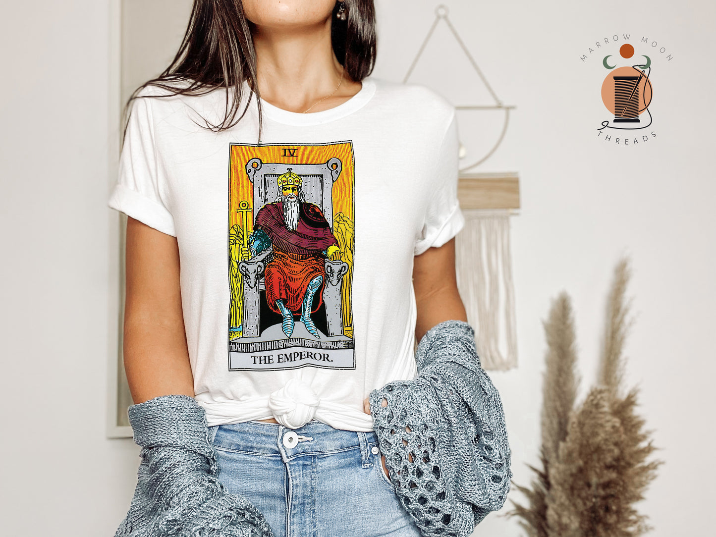 The Emperor Tarot Card Shirt Dark Academia Gift for Tarot Readers