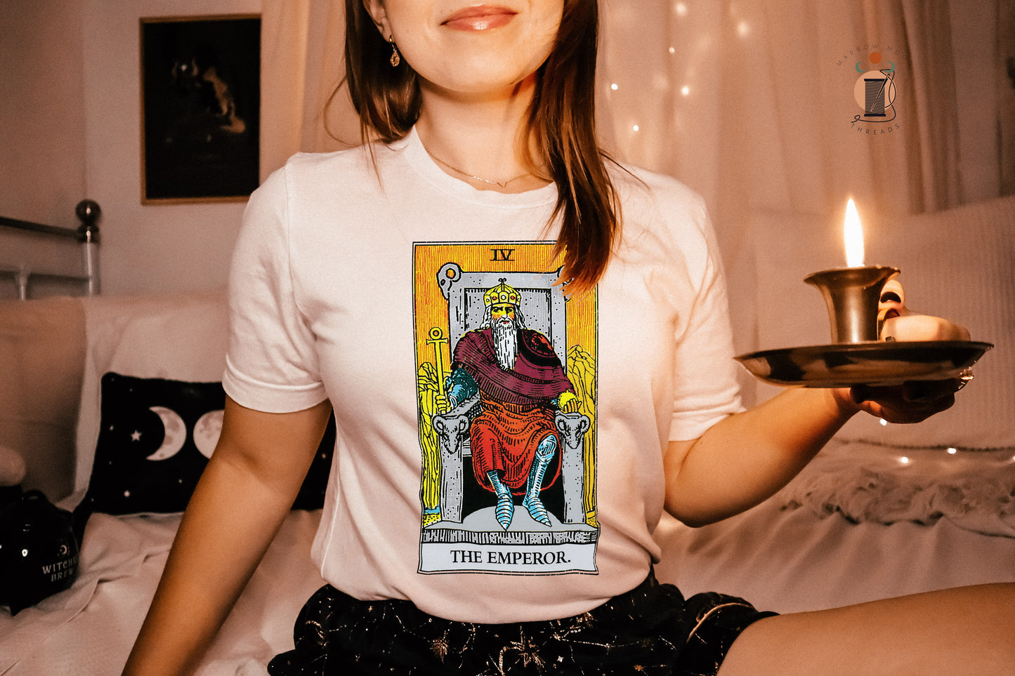 The Emperor Tarot Card Shirt Dark Academia Gift for Tarot Readers