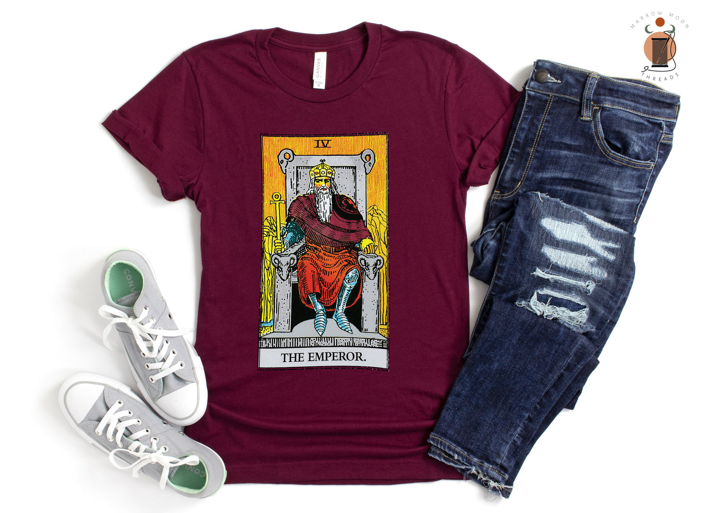 The Emperor Tarot Card Shirt Dark Academia Gift for Tarot Readers