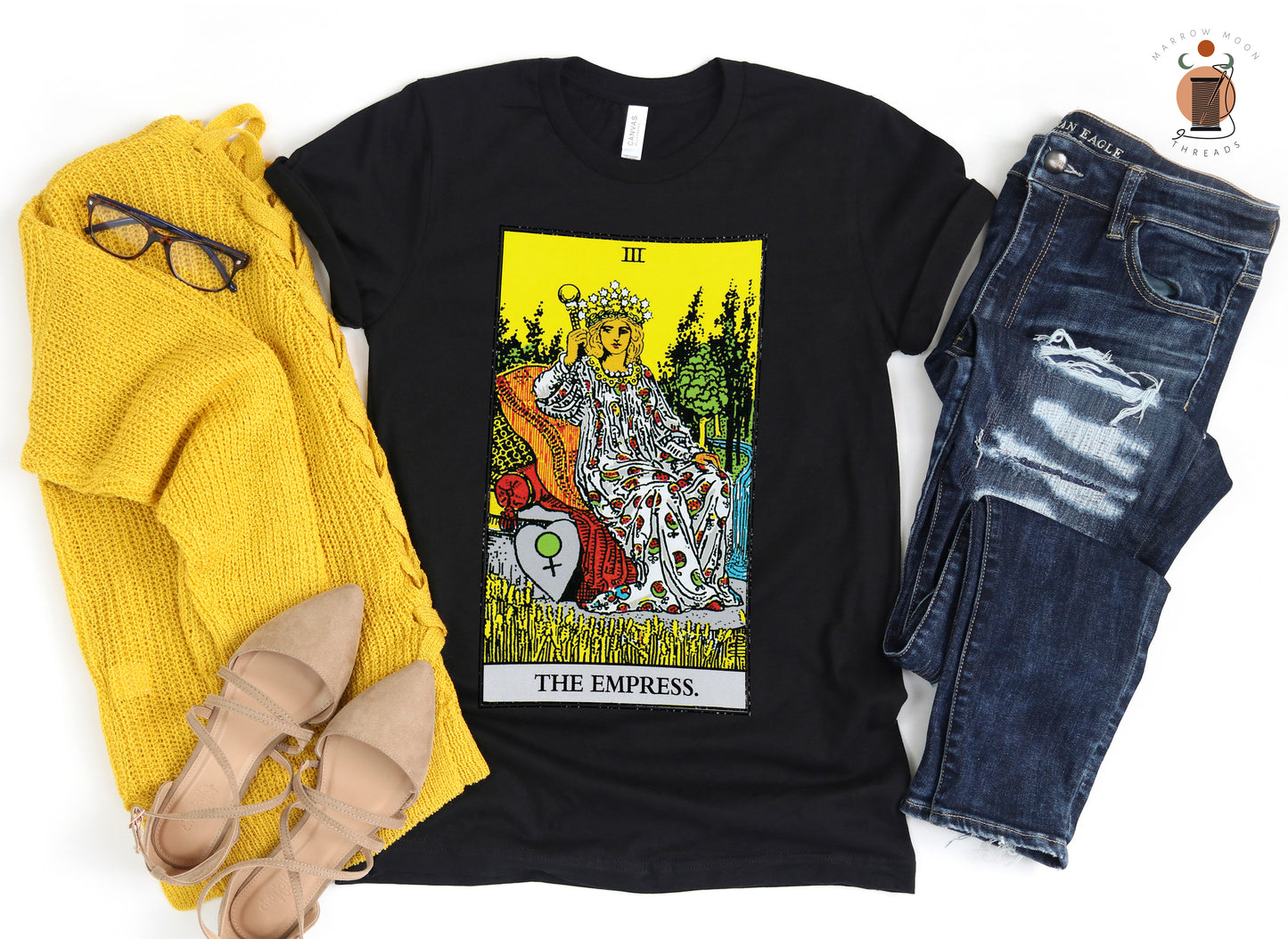 The Empress Tarot Card Shirt Dark Academia Gift for Tarot Readers