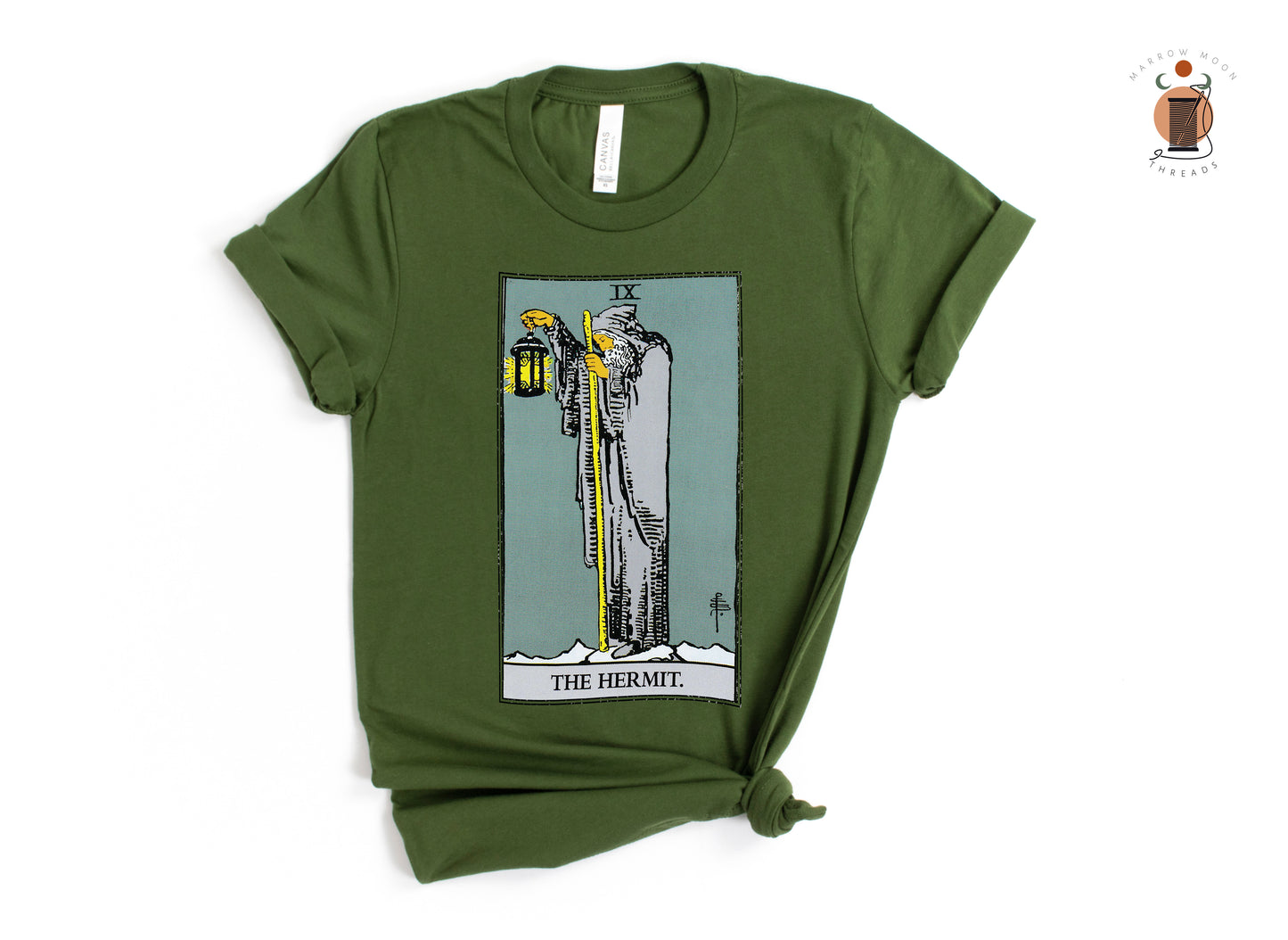 The Hermit Tarot Card Shirt Dark Academia Gift for Tarot Readers