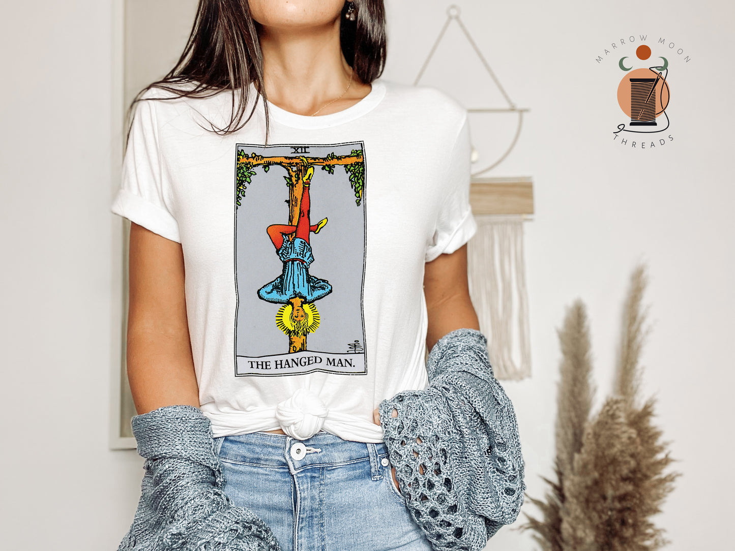 The Hanged Man Tarot Card Shirt Dark Academia Gift for Tarot Readers