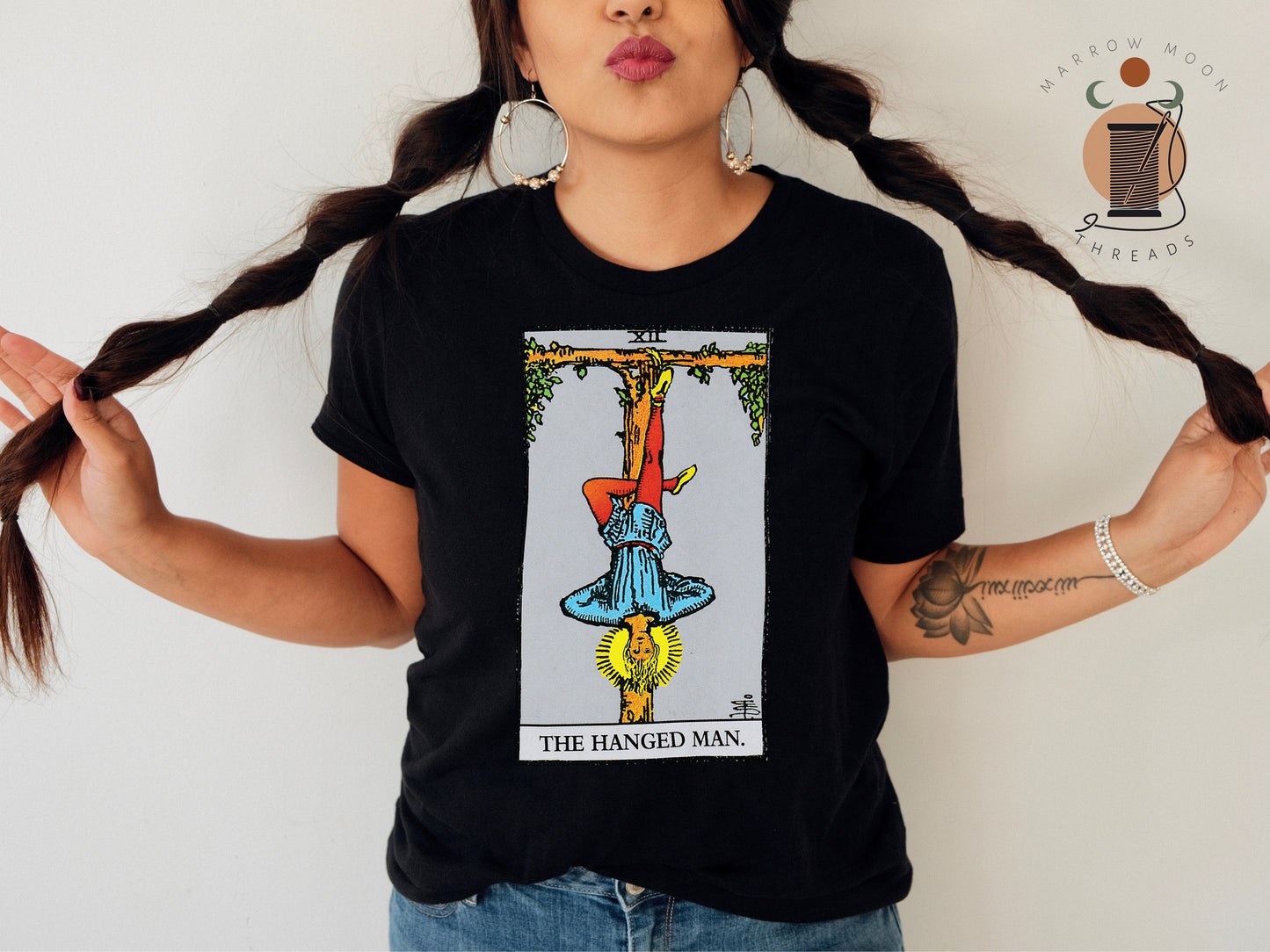 The Hanged Man Tarot Card Shirt Dark Academia Gift for Tarot Readers