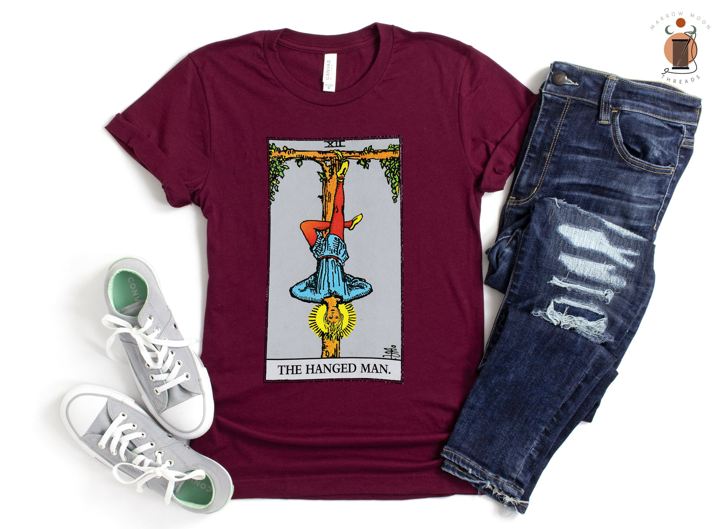 The Hanged Man Tarot Card Shirt Dark Academia Gift for Tarot Readers