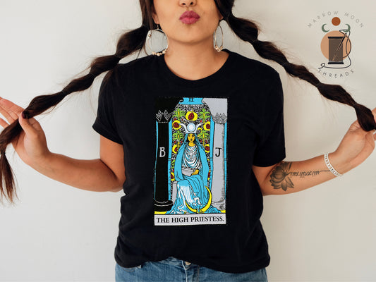 The High Priestess Tarot Card Shirt Dark Academia Gift for Tarot Readers