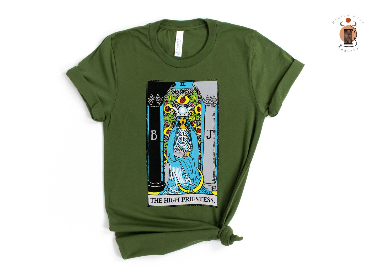 The High Priestess Tarot Card Shirt Dark Academia Gift for Tarot Readers