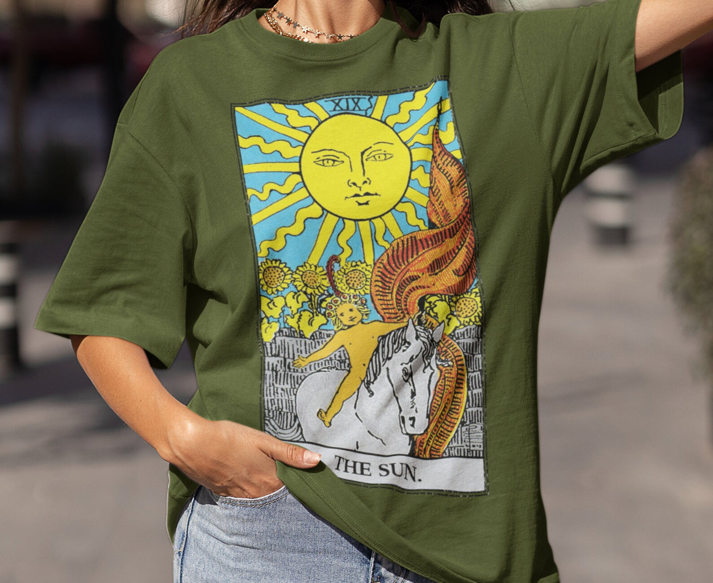 The Sun Tarot Card Shirt Dark Academia Gift for Tarot Readers