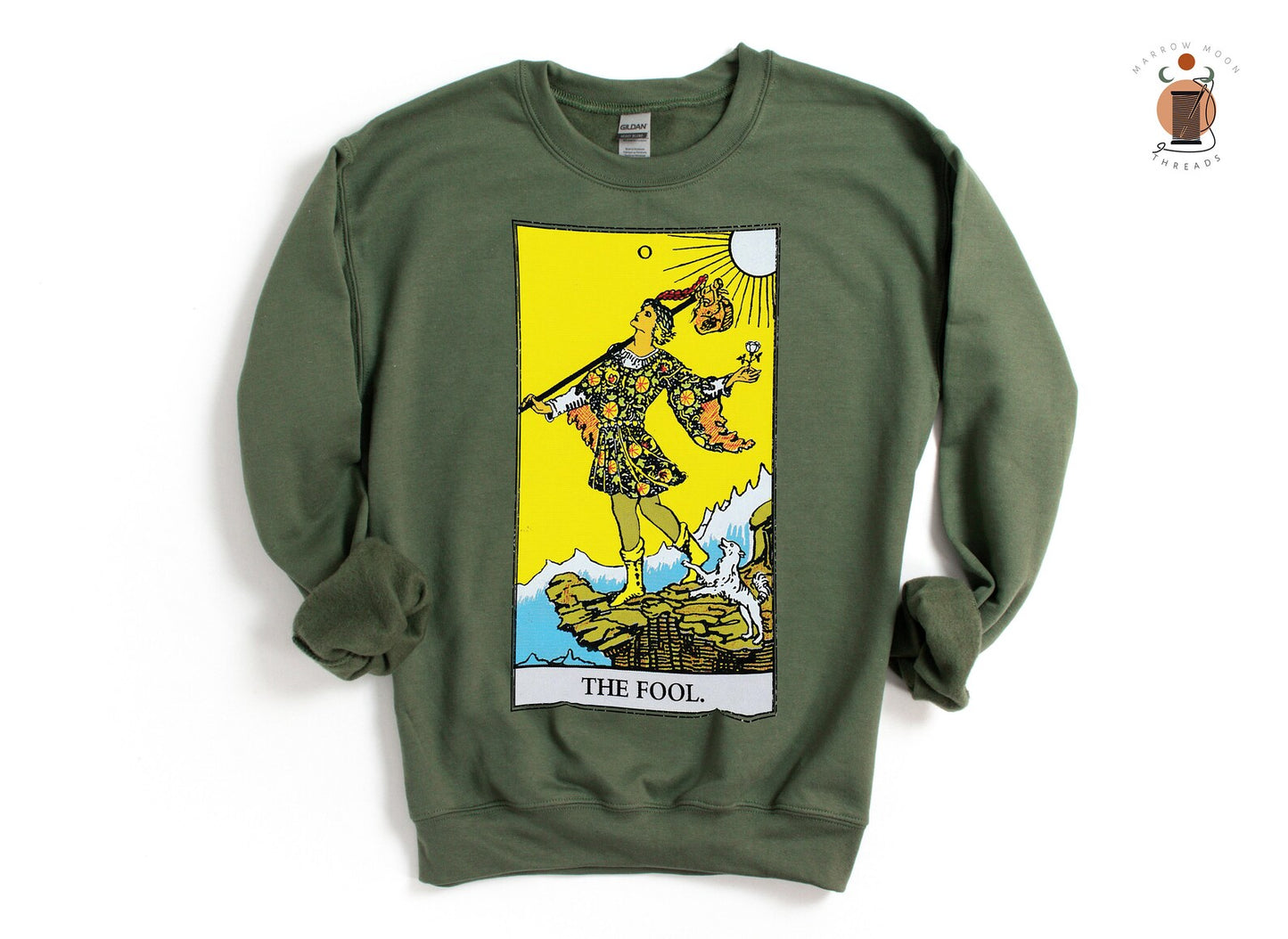 The Fool Tarot Card Shirt Witchy Sweater for Her or Him