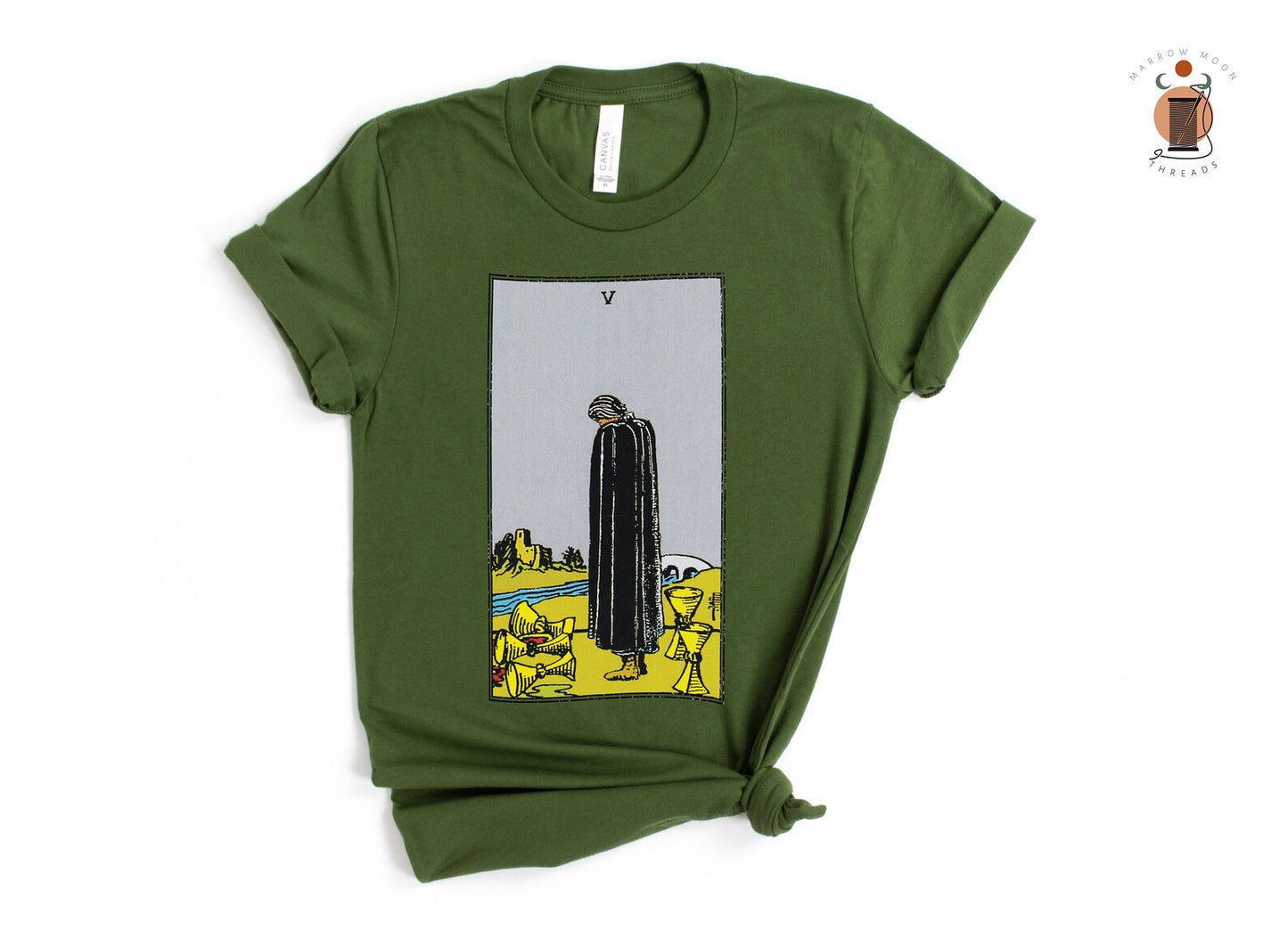 Five of Cups Tarot Card T-Shirt: Embrace Change and Find Renewal in Life