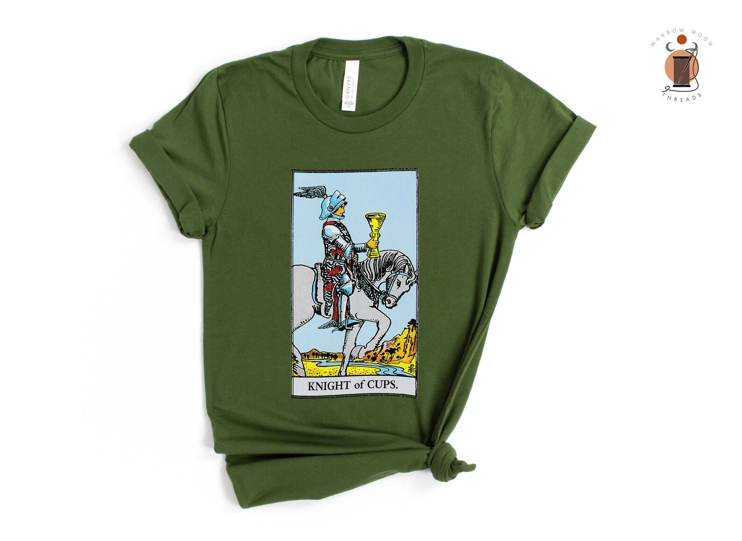 Knight of Cups Tarot Card Shirt Dark Academia Gift for Tarot Readers