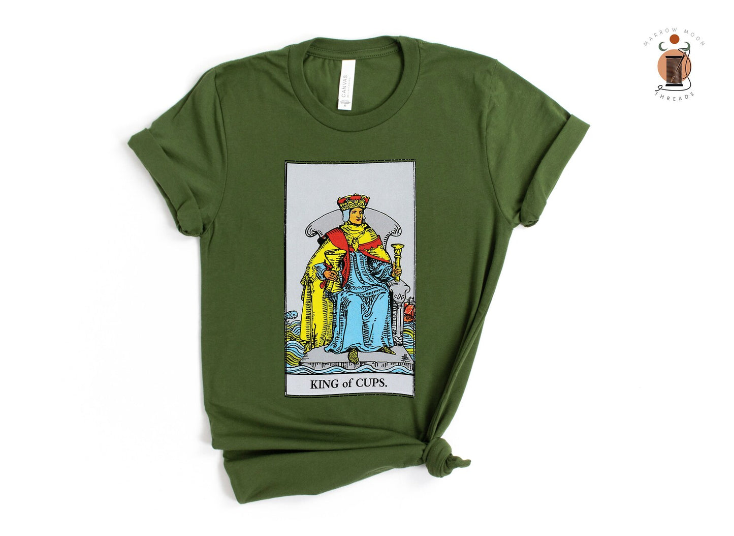 King of Cups Tarot Card Shirt Dark Academia Gift for Tarot Readers