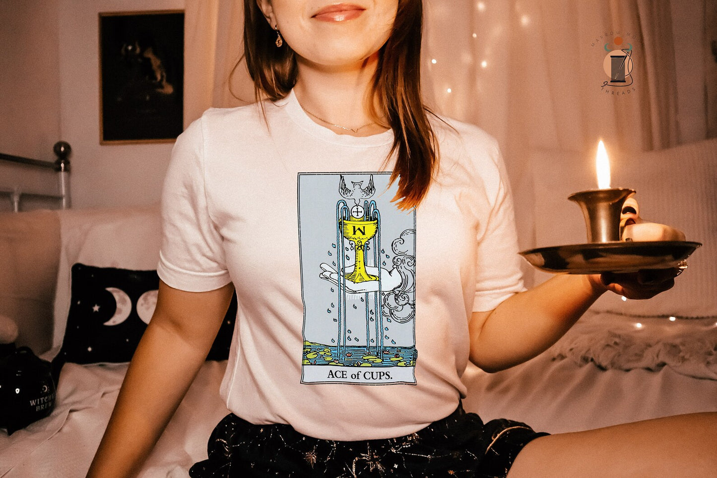 Ace of Cups Tarot Card Shirt Dark Academia Gift for Tarot Readers