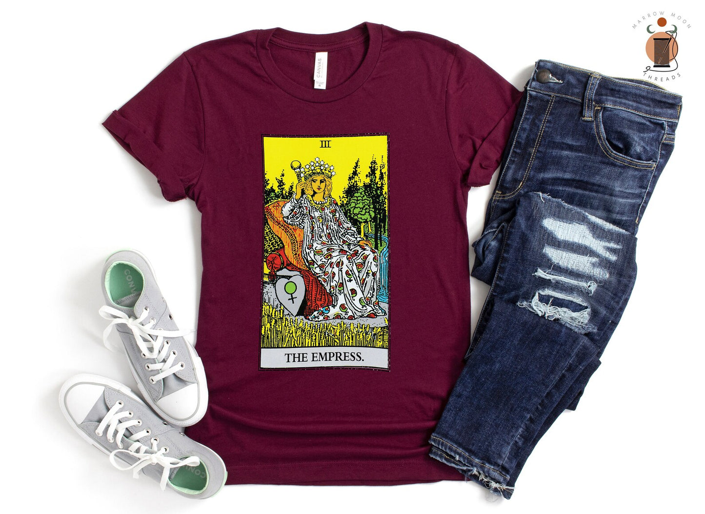 The Empress Tarot Card Shirt Dark Academia Gift for Tarot Readers