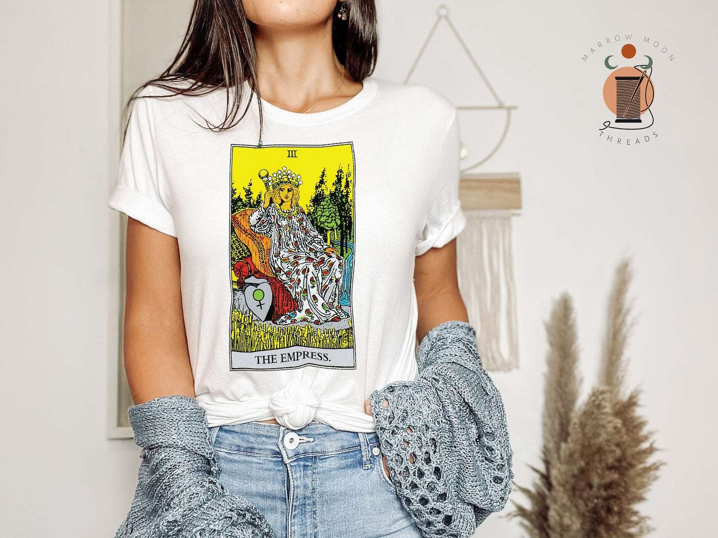 The Empress Tarot Card Shirt Dark Academia Gift for Tarot Readers