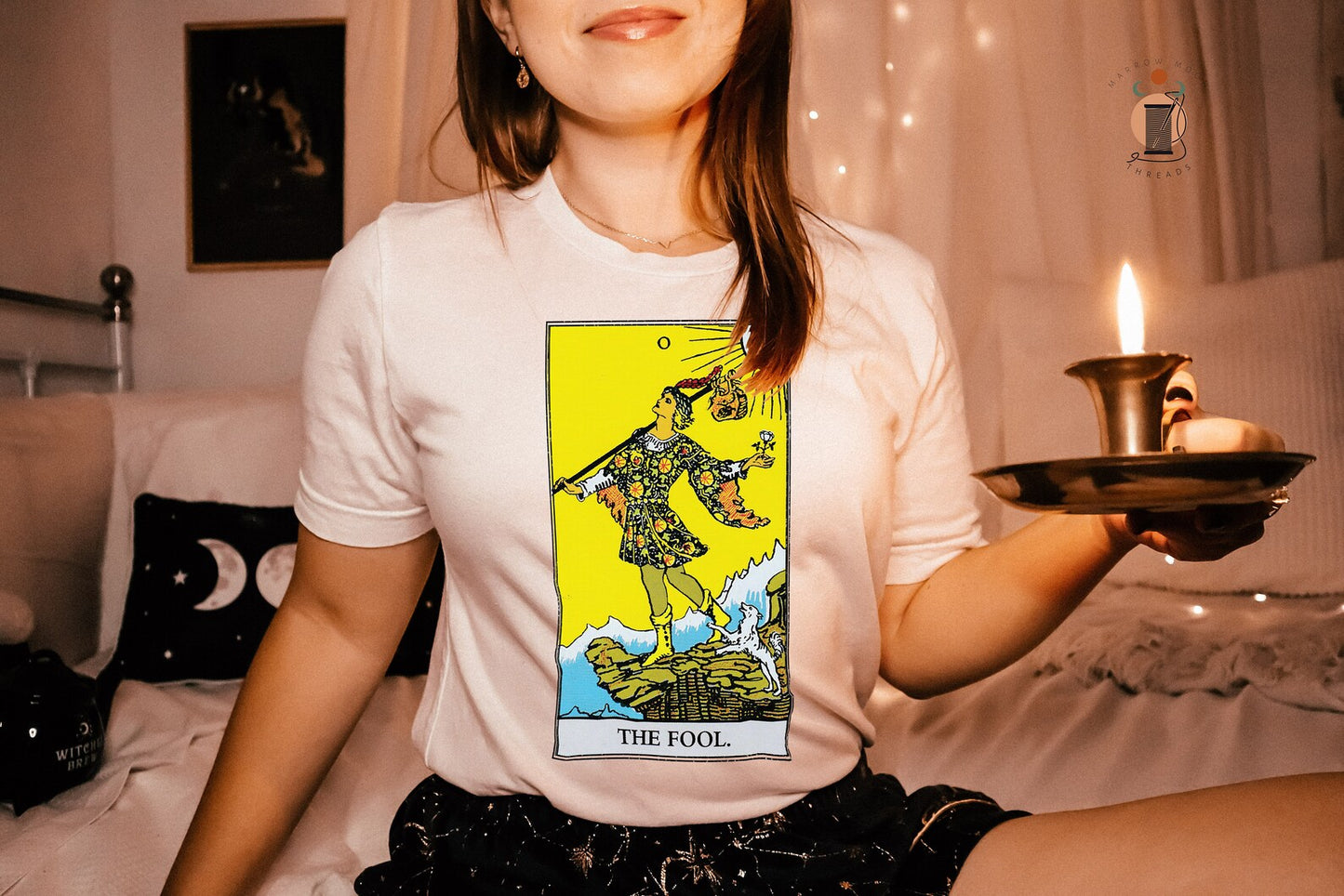 Tarot Card Shirt The Fool Dark Academia Gift for Her or Him