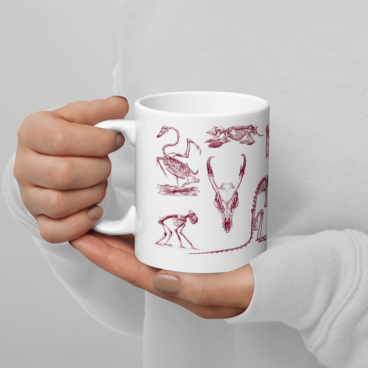 Animal Skeleton Mug Dark Academia Gothic Mug for Coffee or Tea Lovers