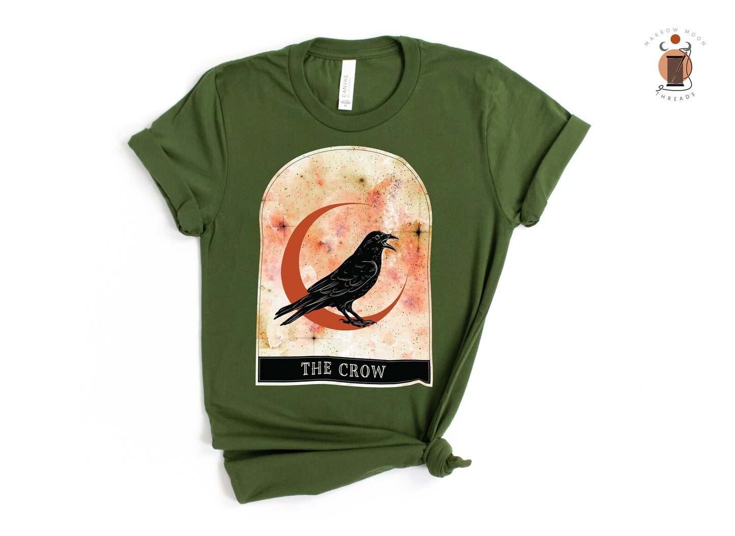 Witch's Familiar Crow Spirit Animal Shirt Raven Fairycore Dark Academia Witch Aesthetic Shirt