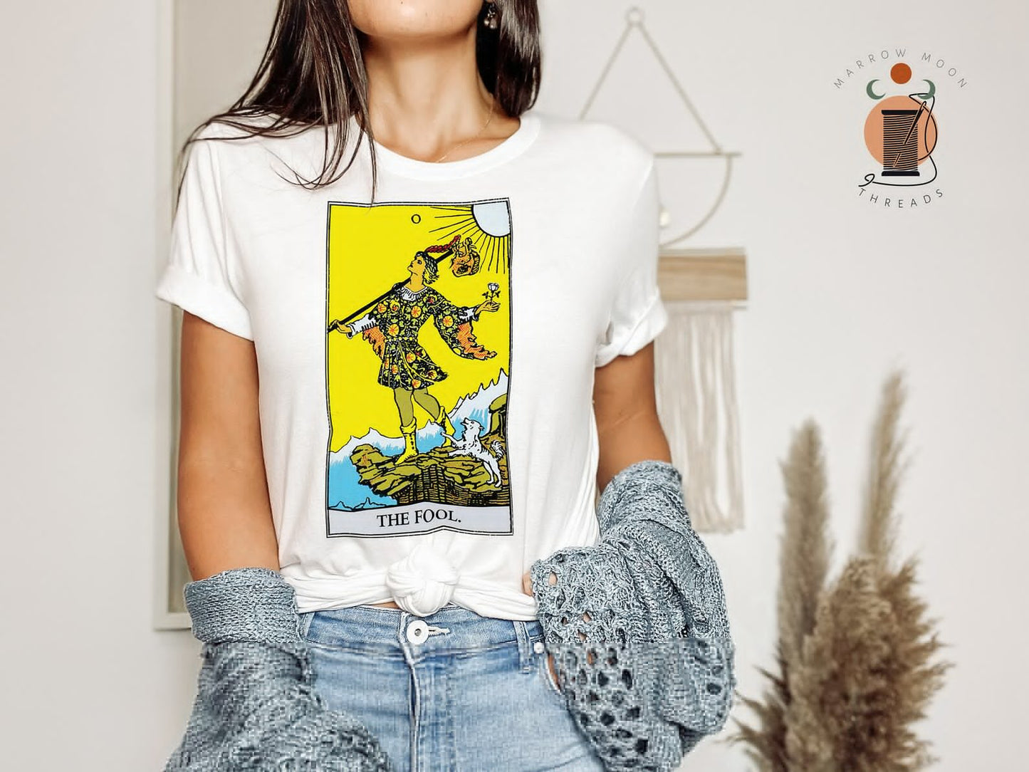 Tarot Card Shirt The Fool Dark Academia Gift for Her or Him