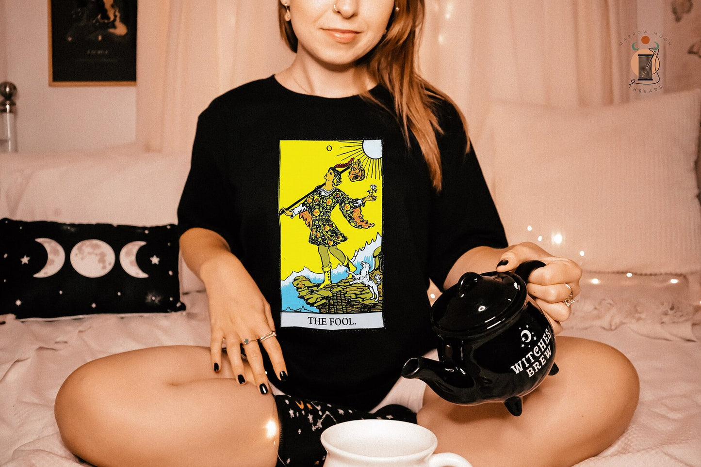 Tarot Card Shirt The Fool Dark Academia Gift for Her or Him