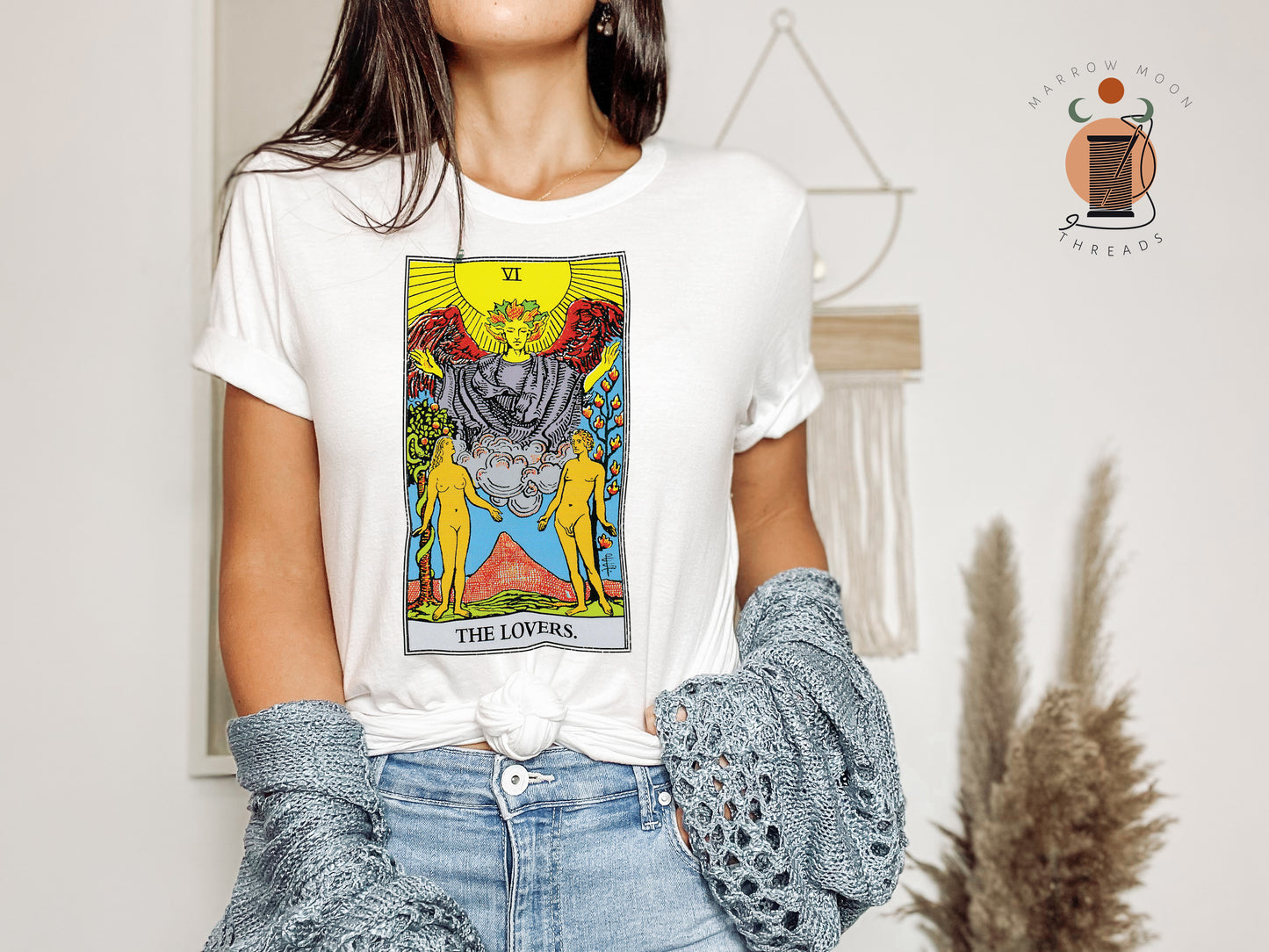 The Lovers Tarot Card Shirt Dark Academia Gift for Tarot Readers