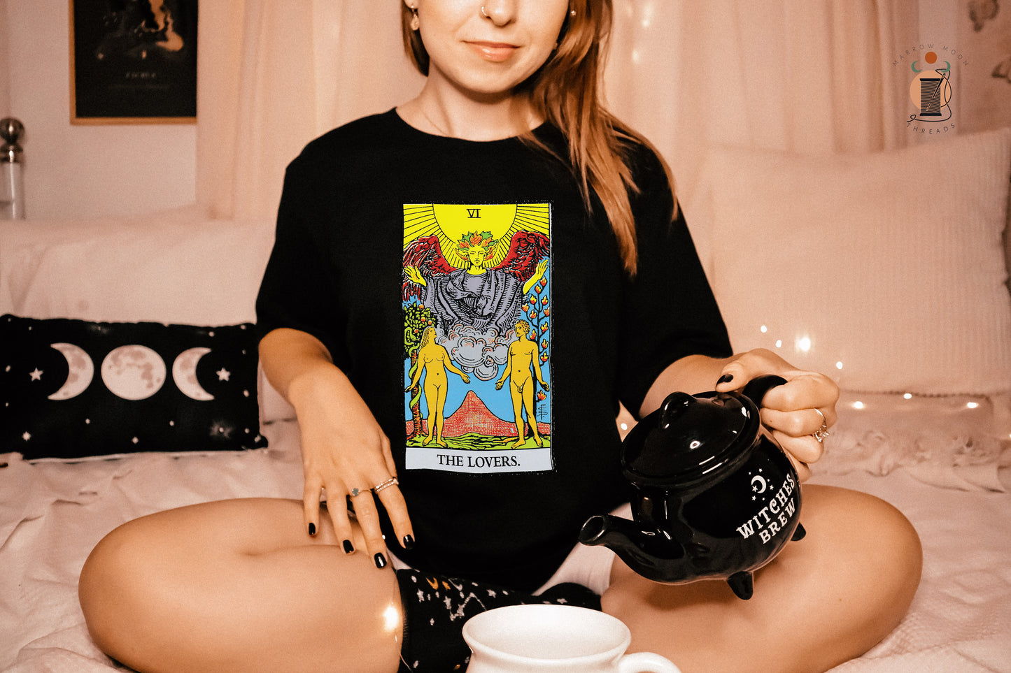 The Lovers Tarot Card Shirt Dark Academia Gift for Tarot Readers