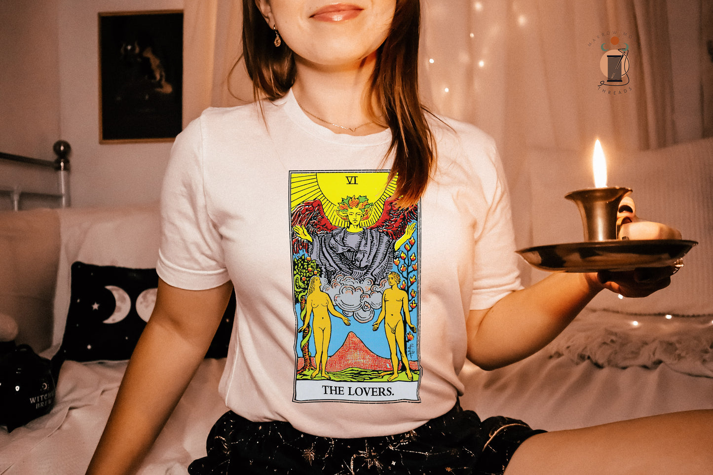 The Lovers Tarot Card Shirt Dark Academia Gift for Tarot Readers