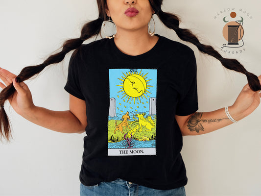 The Moon Tarot Card Shirt Dark Academia Gift for Tarot Readers