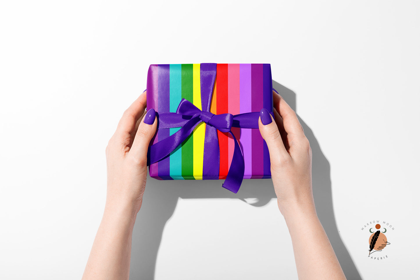 Rainbow Gift Wrap Baker Pride Rainbow Wrapping Paper LGBTQ Pride Gifts