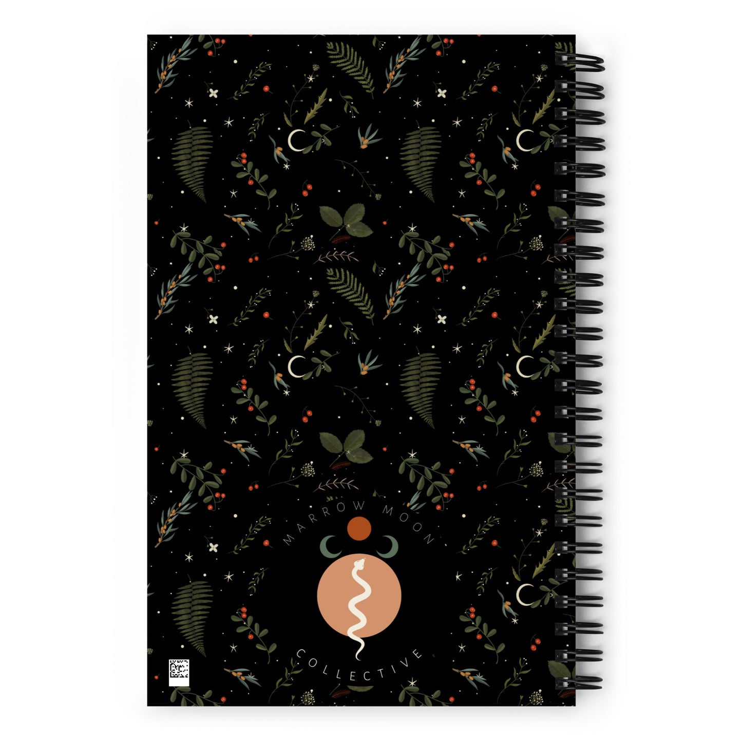 Dark Forest Botanical Magic Tarot Journal with a Witchy Aesthetic Gothic Notebook