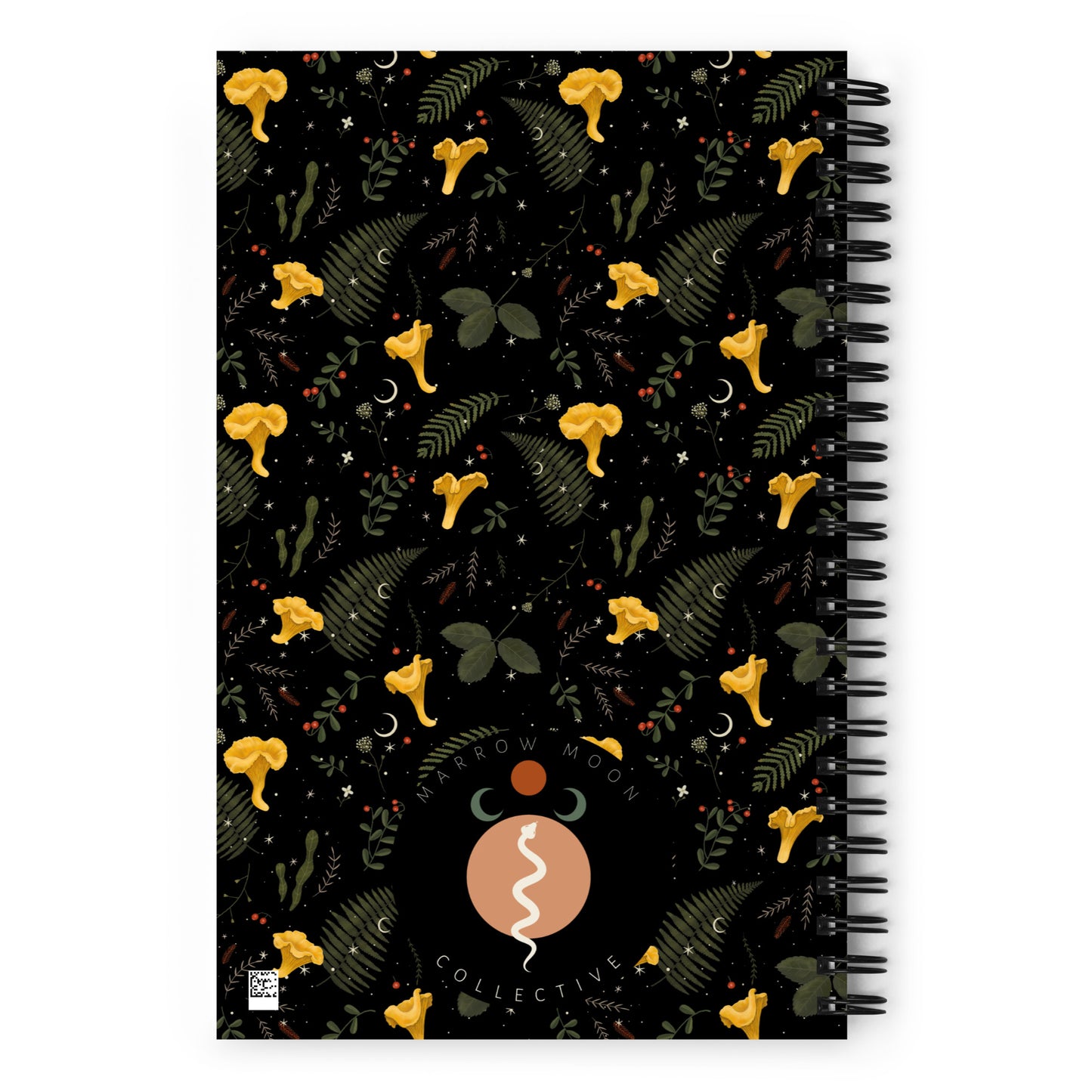 Dark Forest Botanical Floral Magic Journal with a Witchy Aesthetic Gothic Notebook