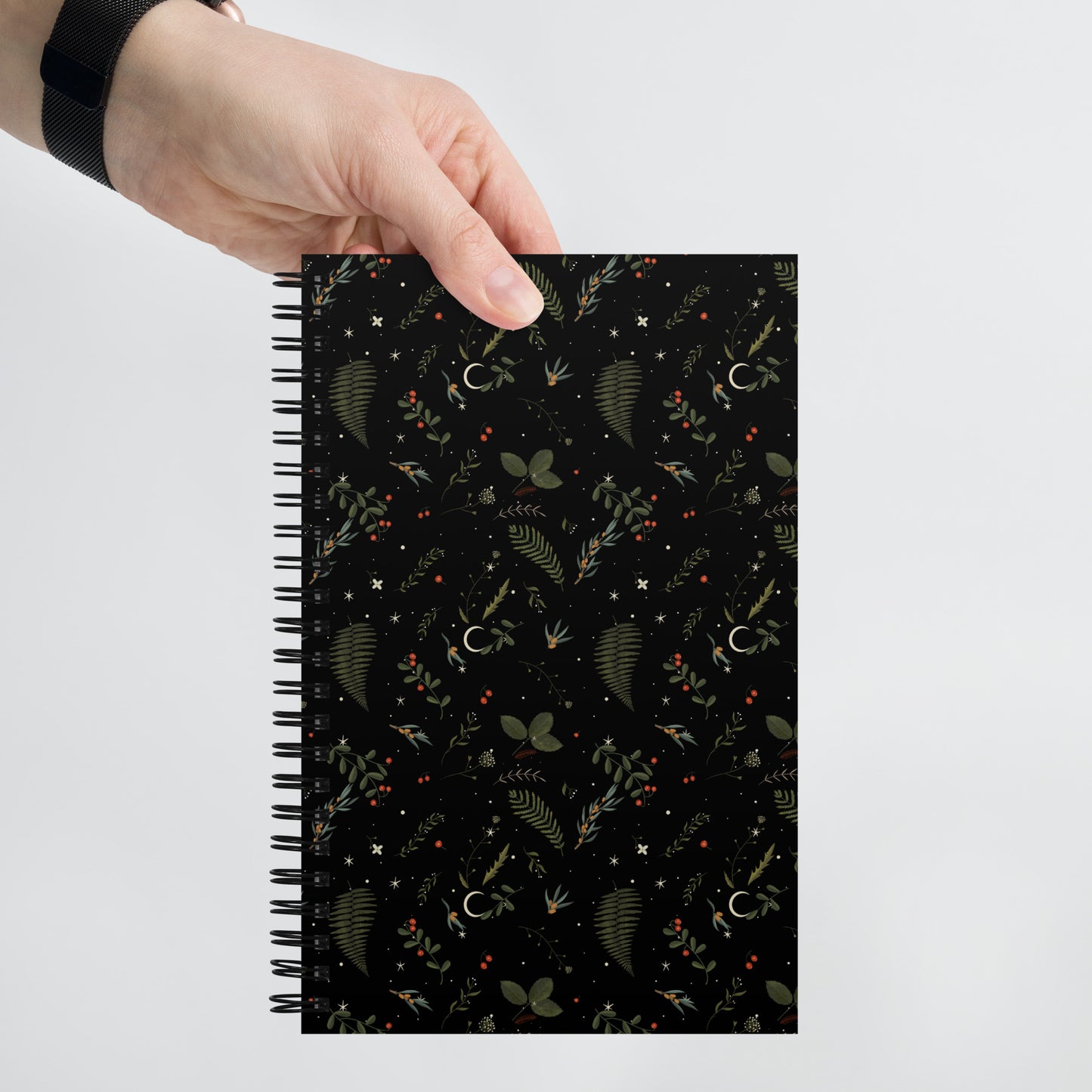 Dark Forest Botanical Magic Journal with a Witchy Aesthetic Gothic Notebook