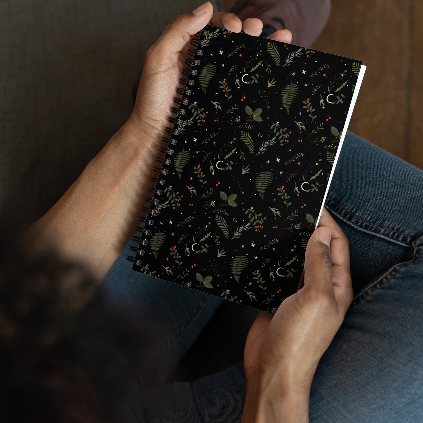 Dark Forest Botanical Magic Journal with a Witchy Aesthetic Gothic Notebook