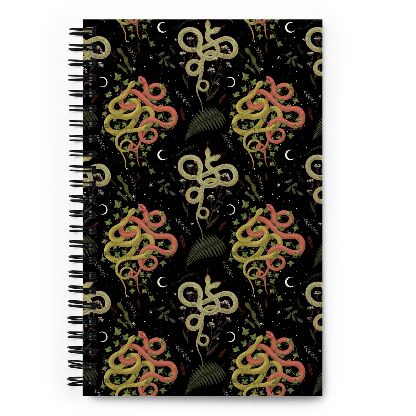 Dark Forest Serpent Magic Journal with a Witchy Aesthetic Gothic Snake Notebook