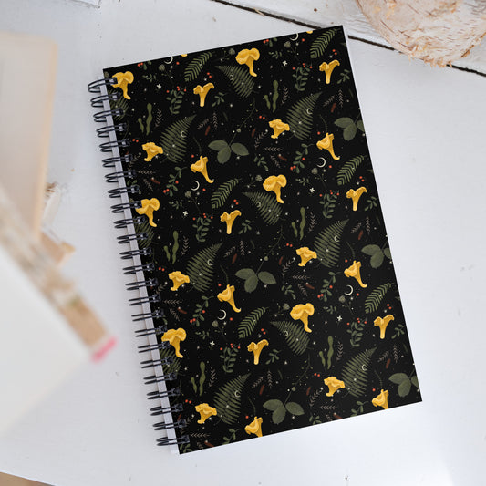 Dark Forest Botanical Floral Magic Journal with a Witchy Aesthetic Gothic Notebook