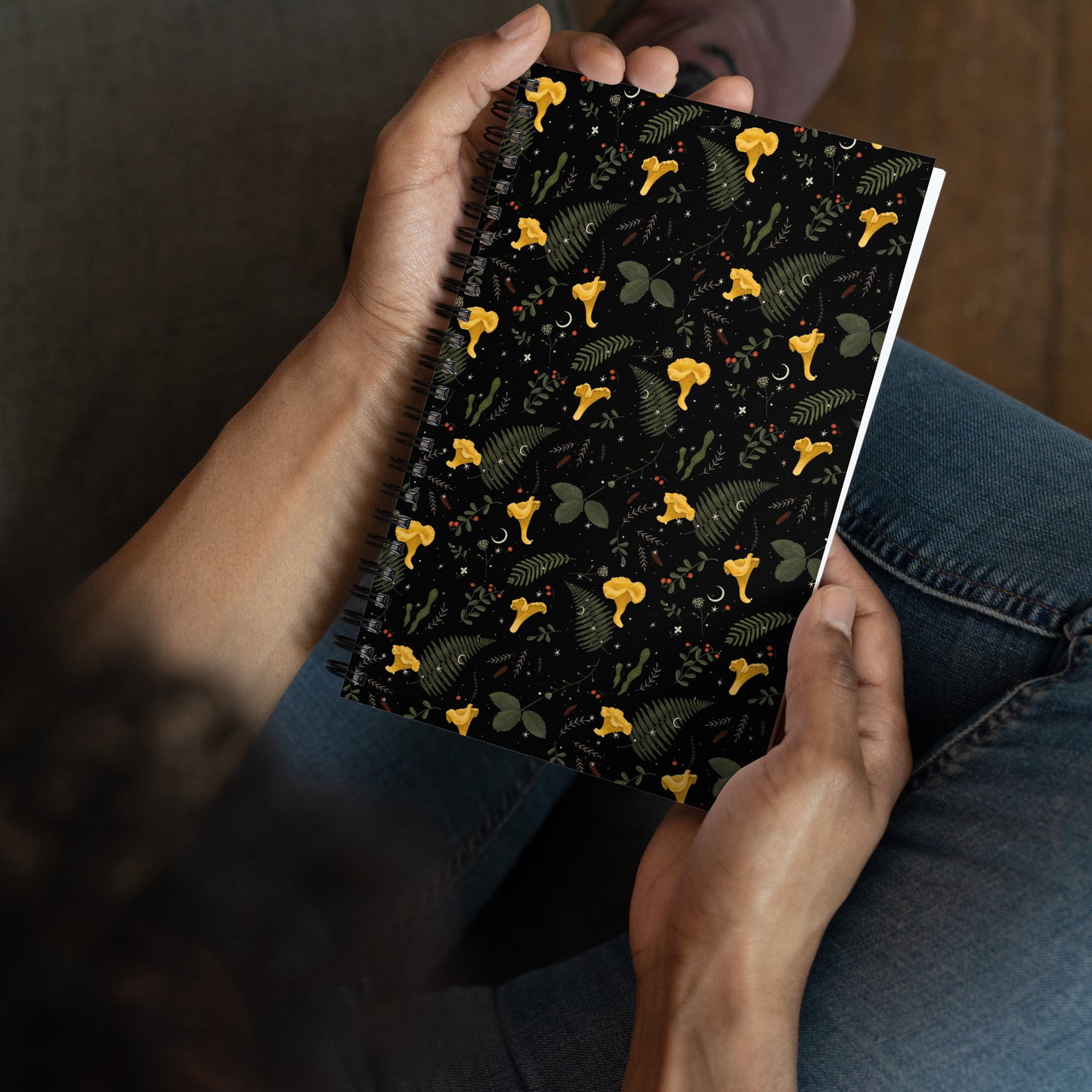 Dark Forest Botanical Floral Magic Journal with a Witchy Aesthetic Gothic Notebook