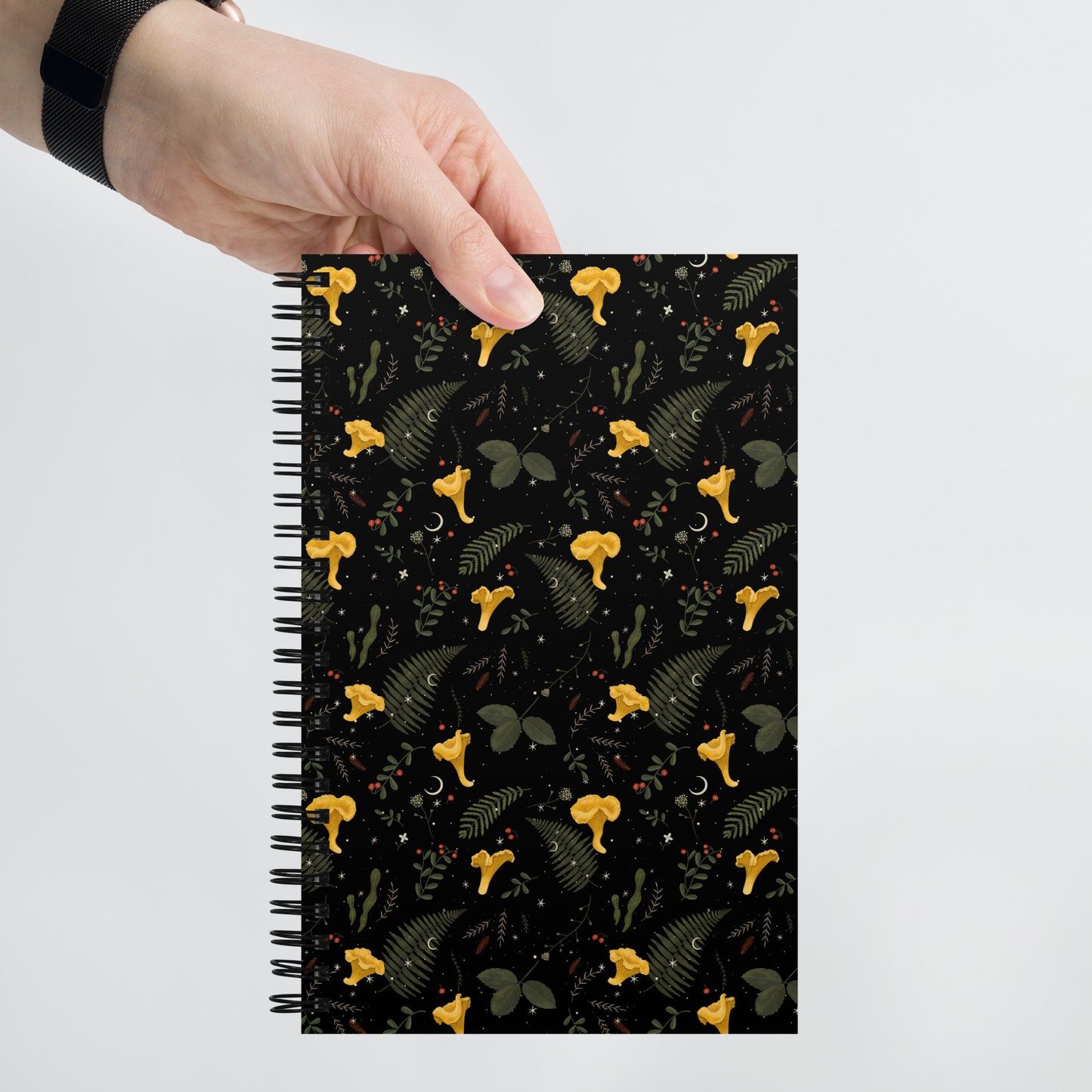 Dark Forest Botanical Floral Magic Journal with a Witchy Aesthetic Gothic Notebook