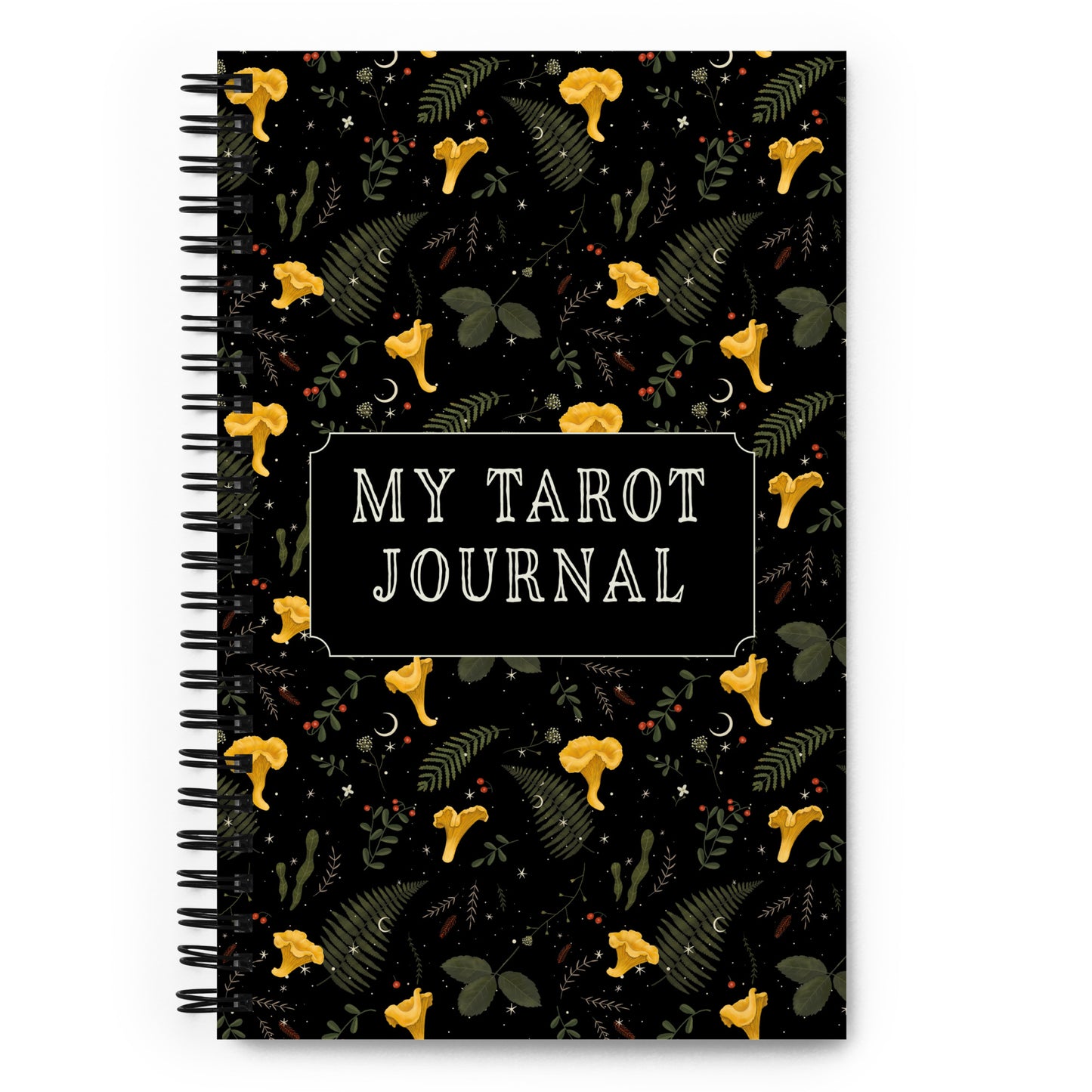 Dark Forest Botanical Floral Magic Tarot Journal with a Witchy Aesthetic Gothic Notebook