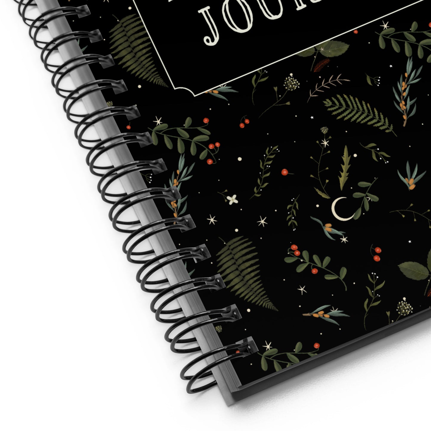 Dark Forest Botanical Magic Tarot Journal with a Witchy Aesthetic Gothic Notebook