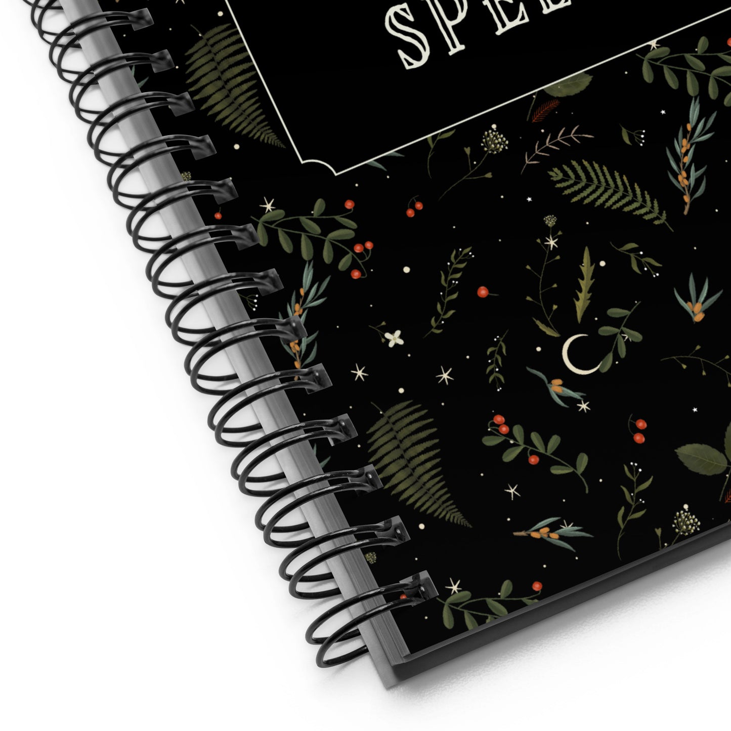 Dark Forest Botanical Magic Book of Spells Journal with a Witchy Aesthetic Gothic Notebook