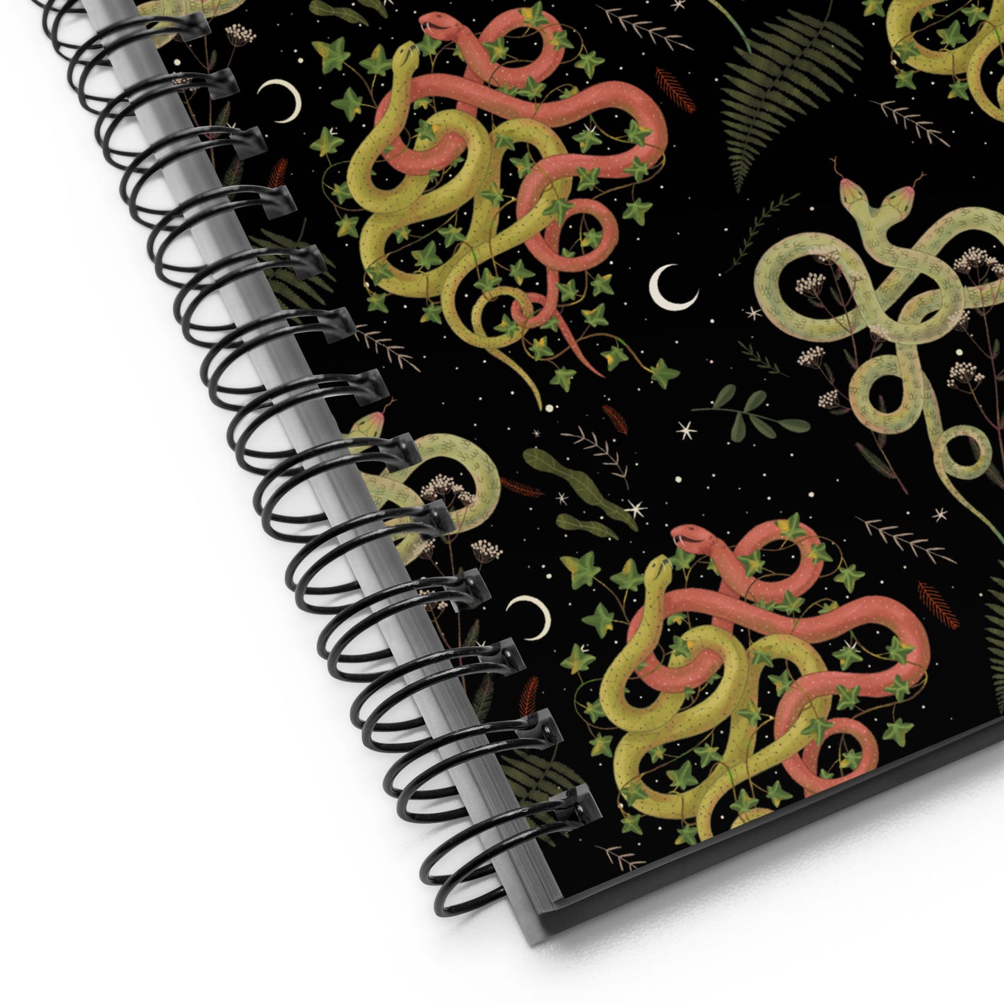 Dark Forest Serpent Magic Journal with a Witchy Aesthetic Gothic Snake Notebook