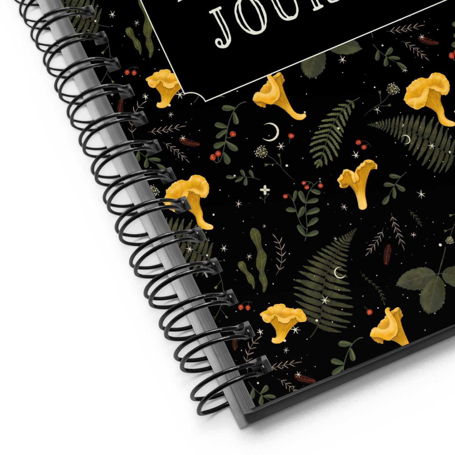 Dark Forest Botanical Floral Magic Tarot Journal with a Witchy Aesthetic Gothic Notebook