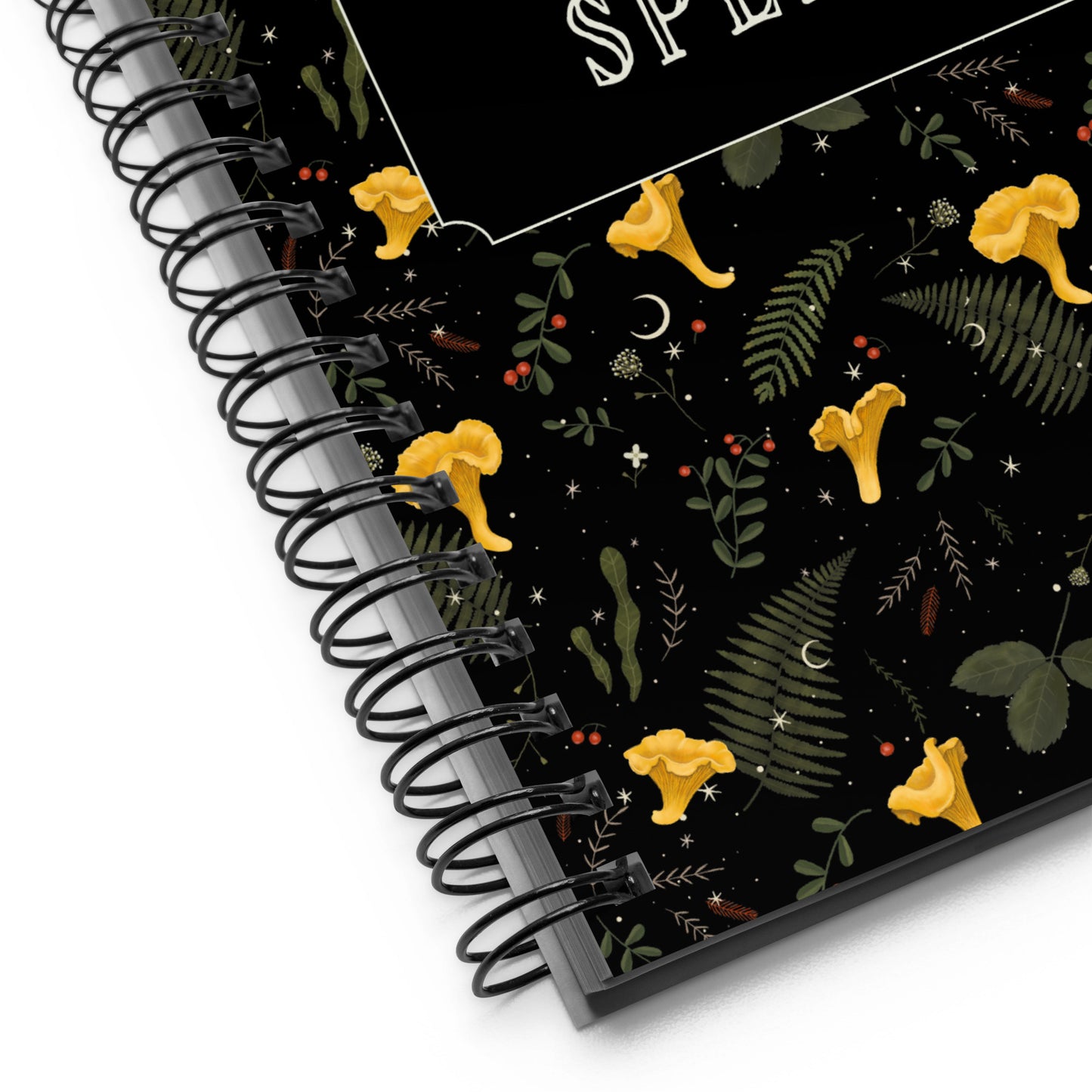 Dark Forest Botanical Floral Magic Book of Spells Journal with a Witchy Aesthetic Gothic Notebook