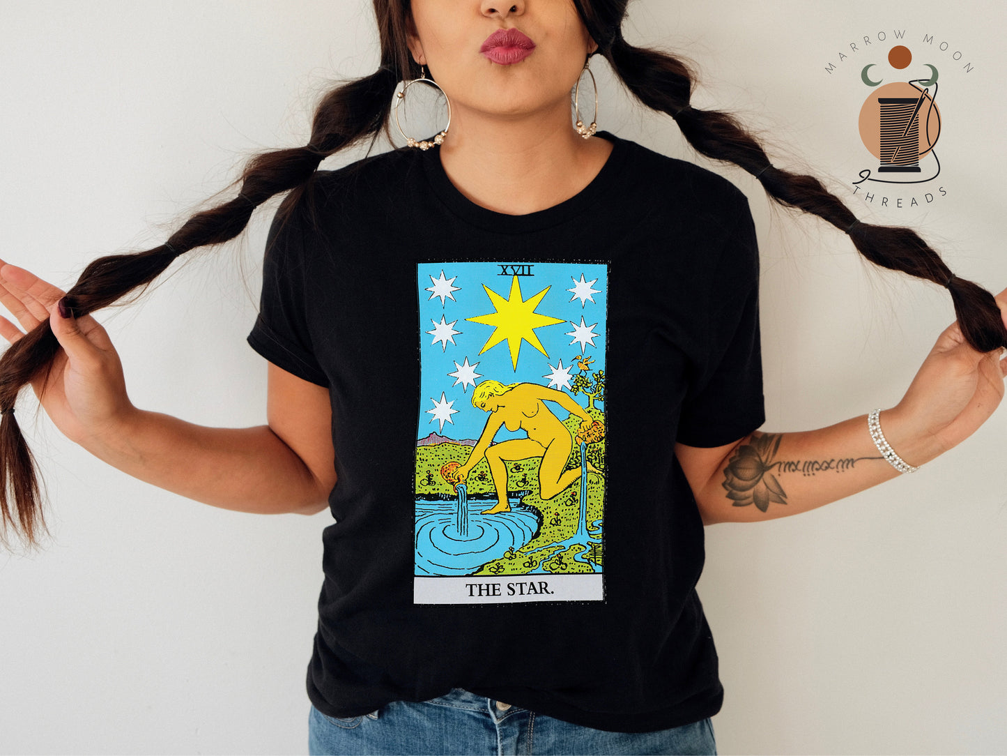 The Star Tarot Card Shirt Dark Academia Gift for Tarot Readers